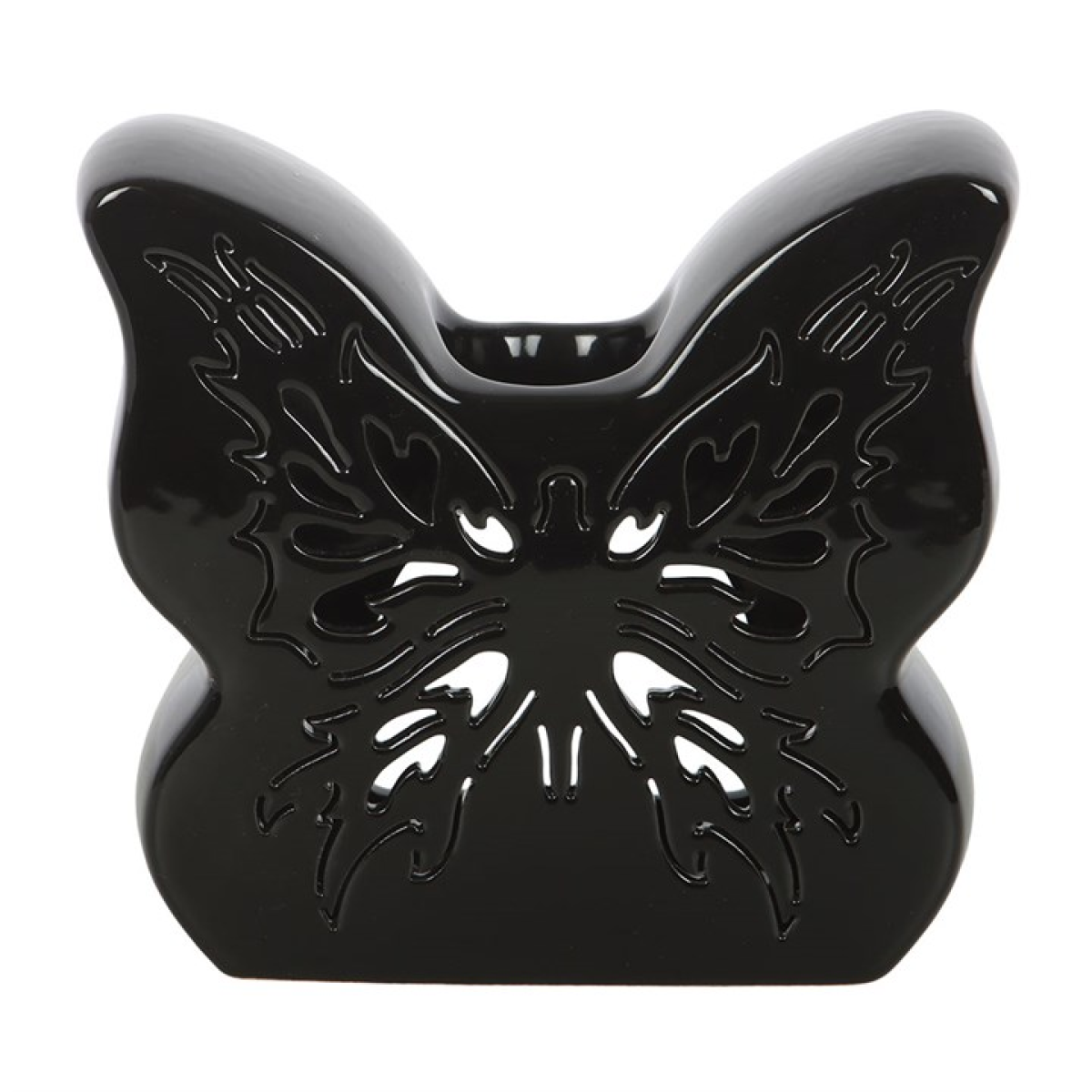 Black Cut-Out Butterfly Oil Burner
