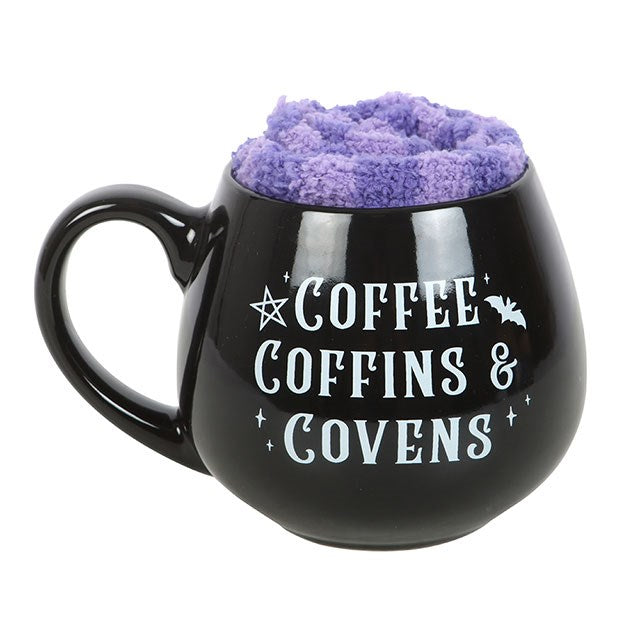 Coffee, Coffins & Covens Mug and Socks Set