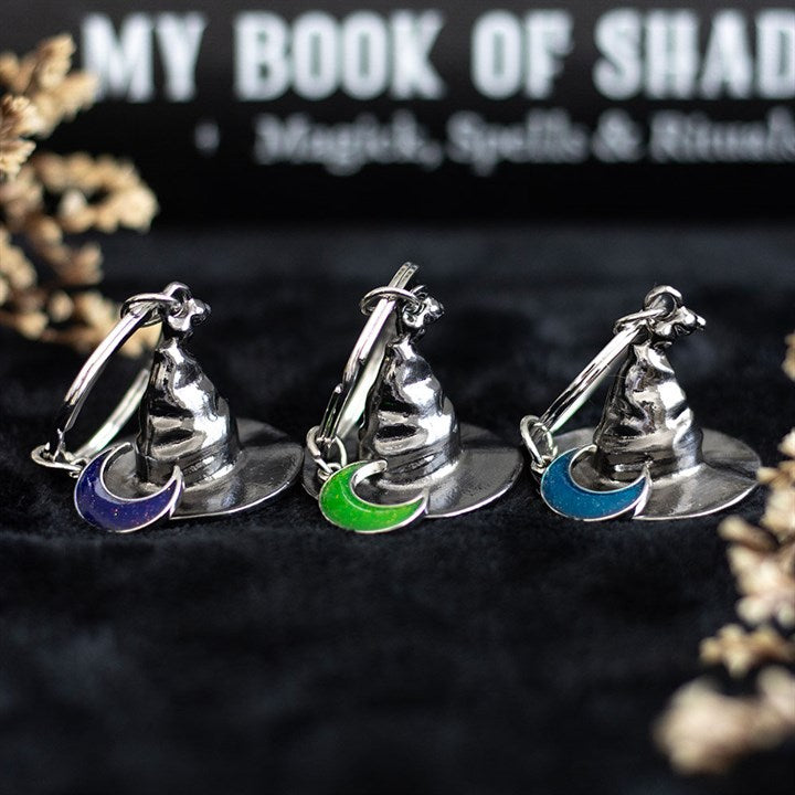 Set of 3 Coven Sisters Witch Hat Keyrings