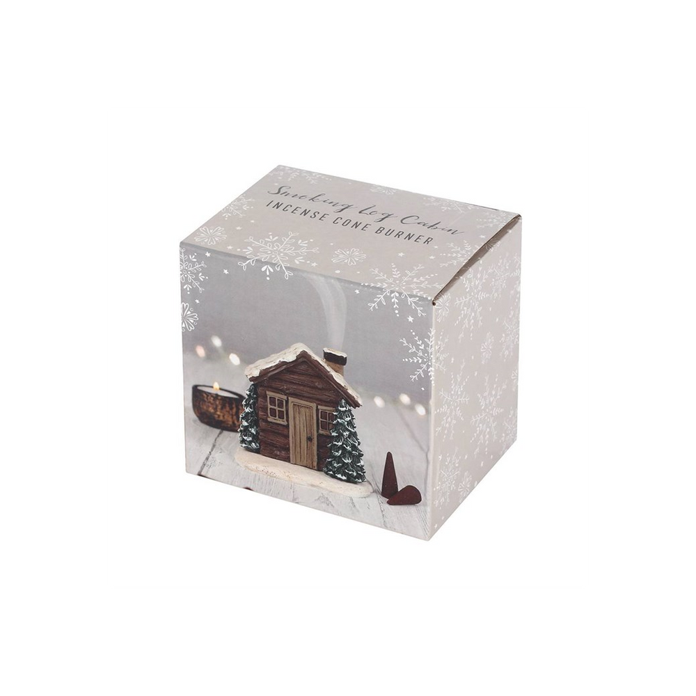 Log Cabin Incense Cone Burner