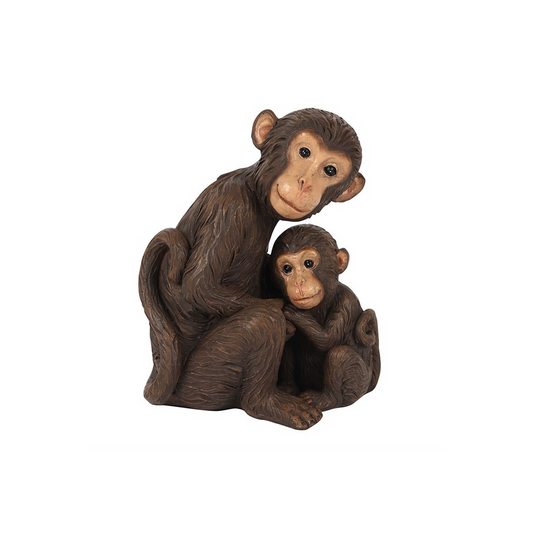 Monkey Mother and Baby Ornament