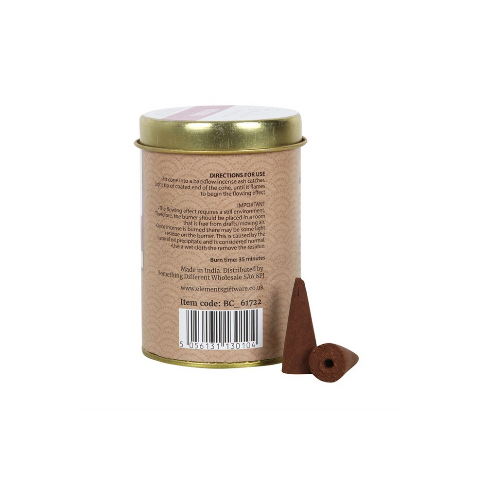 6 Tins of  Elements Patchouli Jumbo Backflow Cones