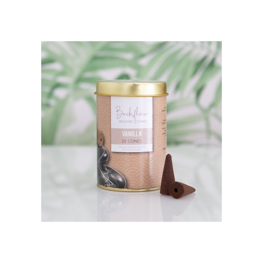 6 Tins of  Elements Vanilla Jumbo Backflow Cones