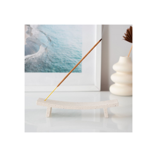 Cream Speckle Incense Ash Catcher