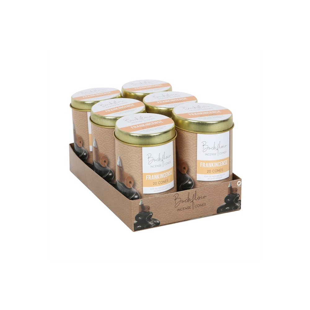 6 Tins of Elements Frankincense Jumbo Backflow Cones