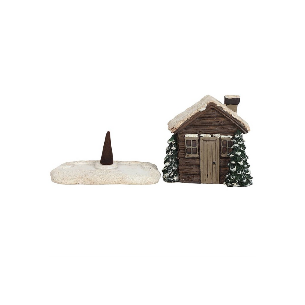 Log Cabin Incense Cone Burner