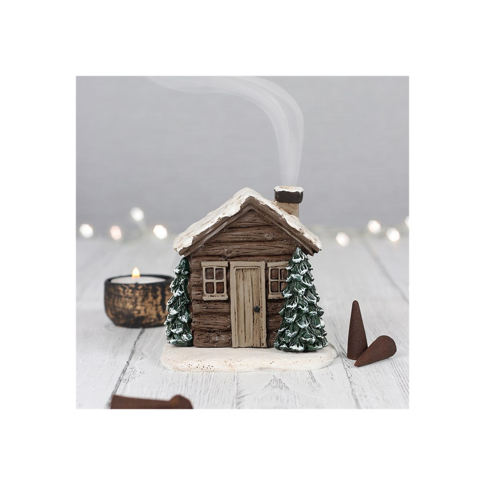 Log Cabin Incense Cone Burner