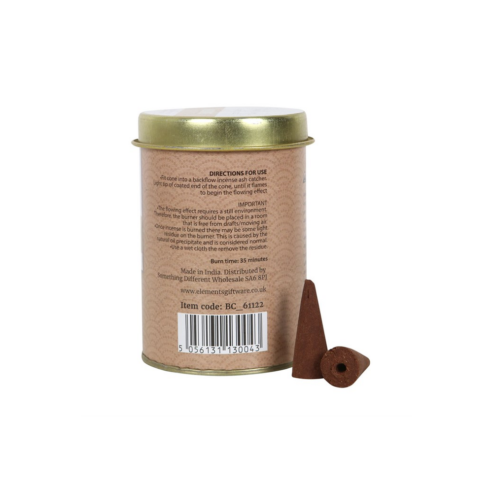 6 Tins of Elements Palo Santo Jumbo Backflow Cones